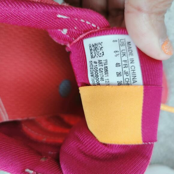 Adidas Womens size 8 Climacool Modulation Pink Orange Running Shoes Sneakers - Picture 6 of 6